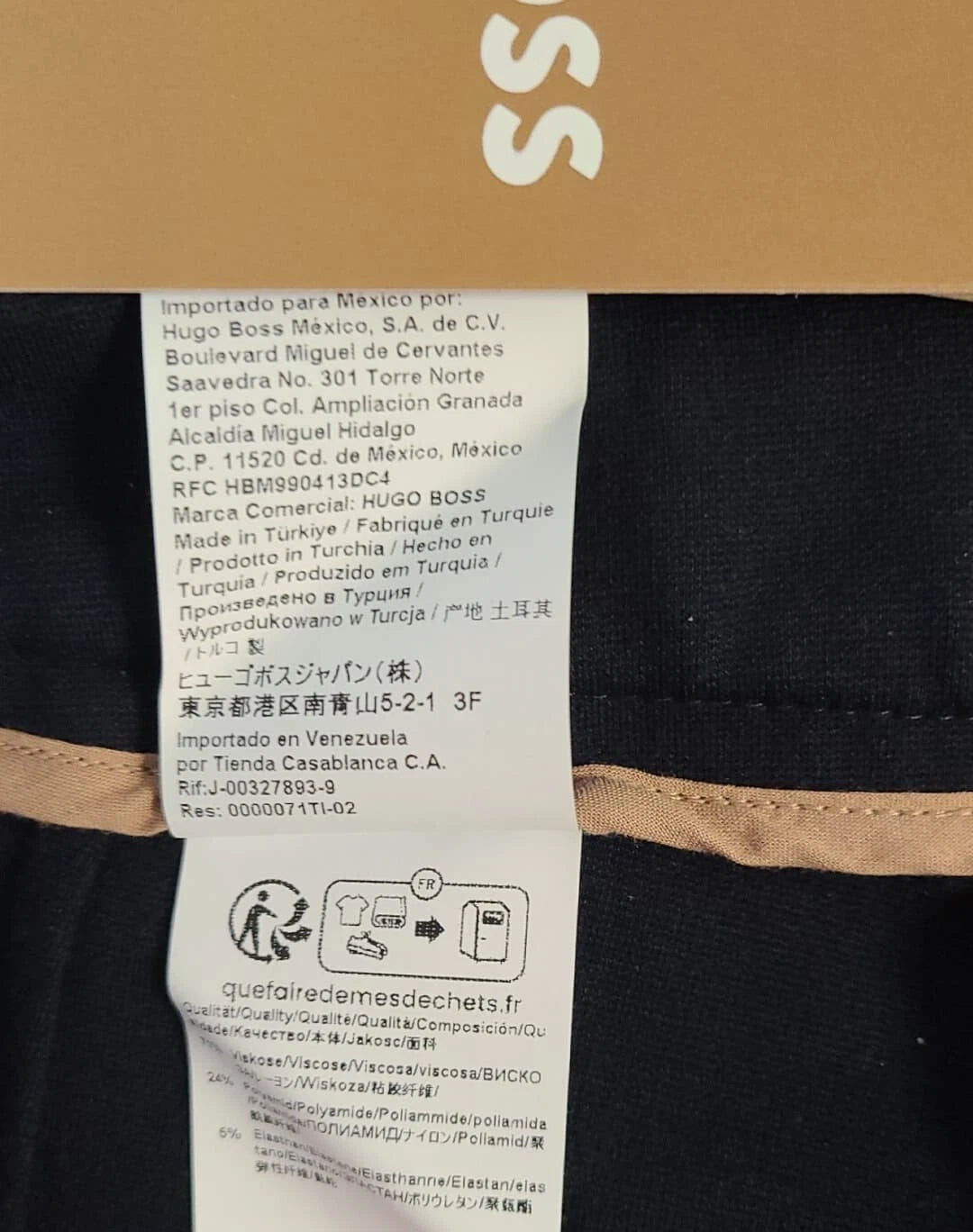 HUGO BOSS Women Tapered Leg Pants in Stretch Fabric - Regular Fit - Size 4 / 26