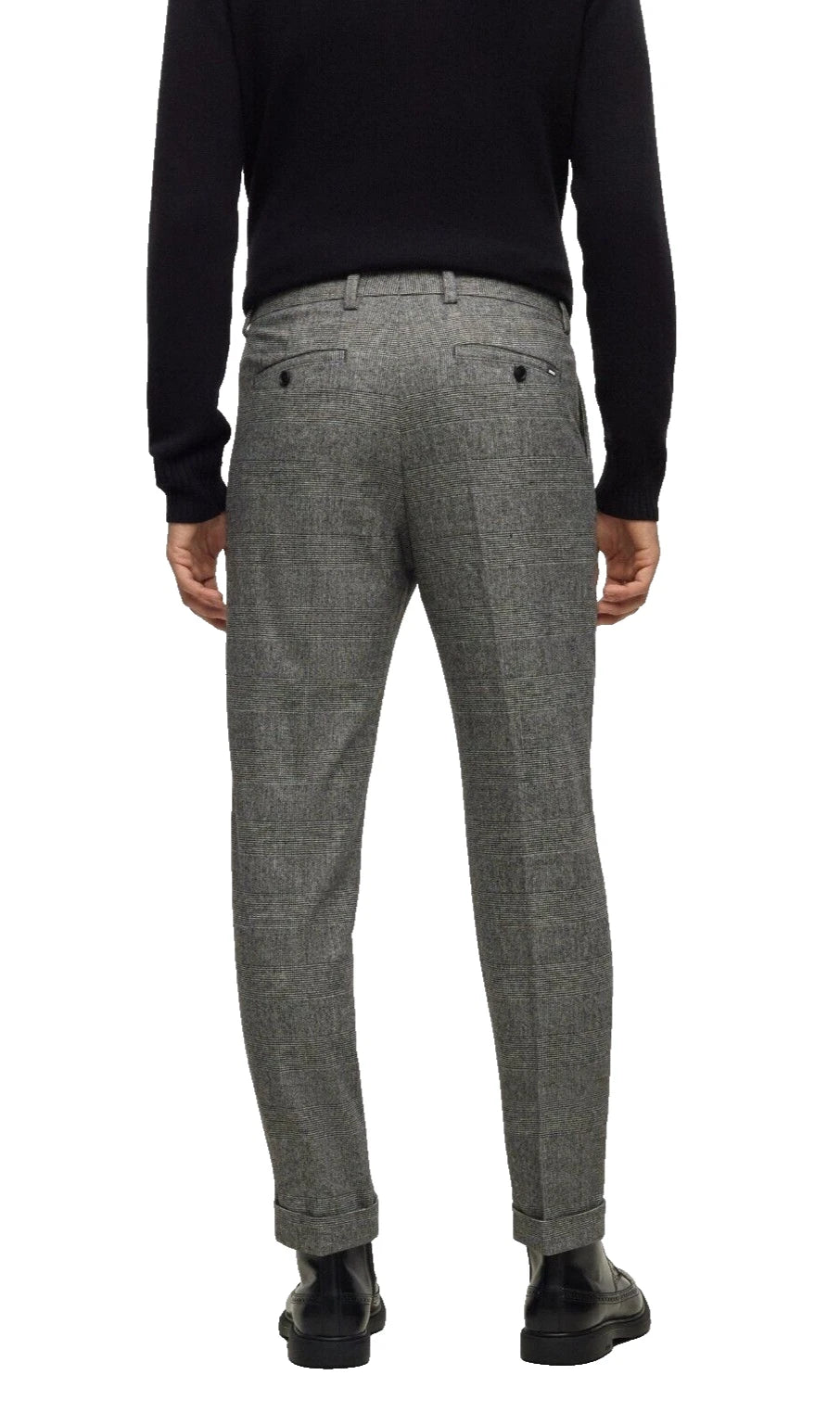 BOSS Relaxed Fit Pants in Performance Stretch Tech Flanell - Size 34R
