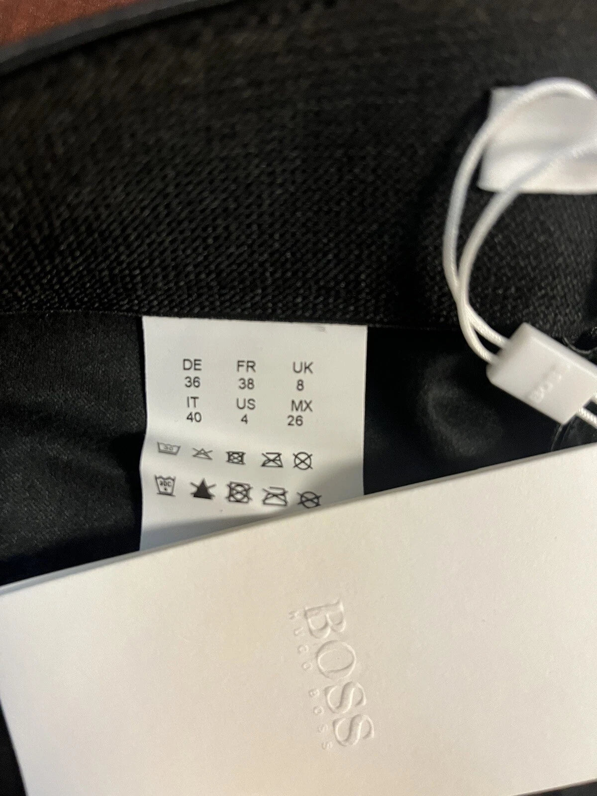 HUGO BOSS Women Taslima Skinny Fit Faux Leather Leggings Pants Black- Size 4 /26