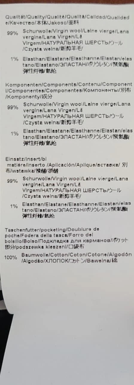 BOSS Women Wool Pants with Signature Stripe - Regular Fit - Size 4 / 26