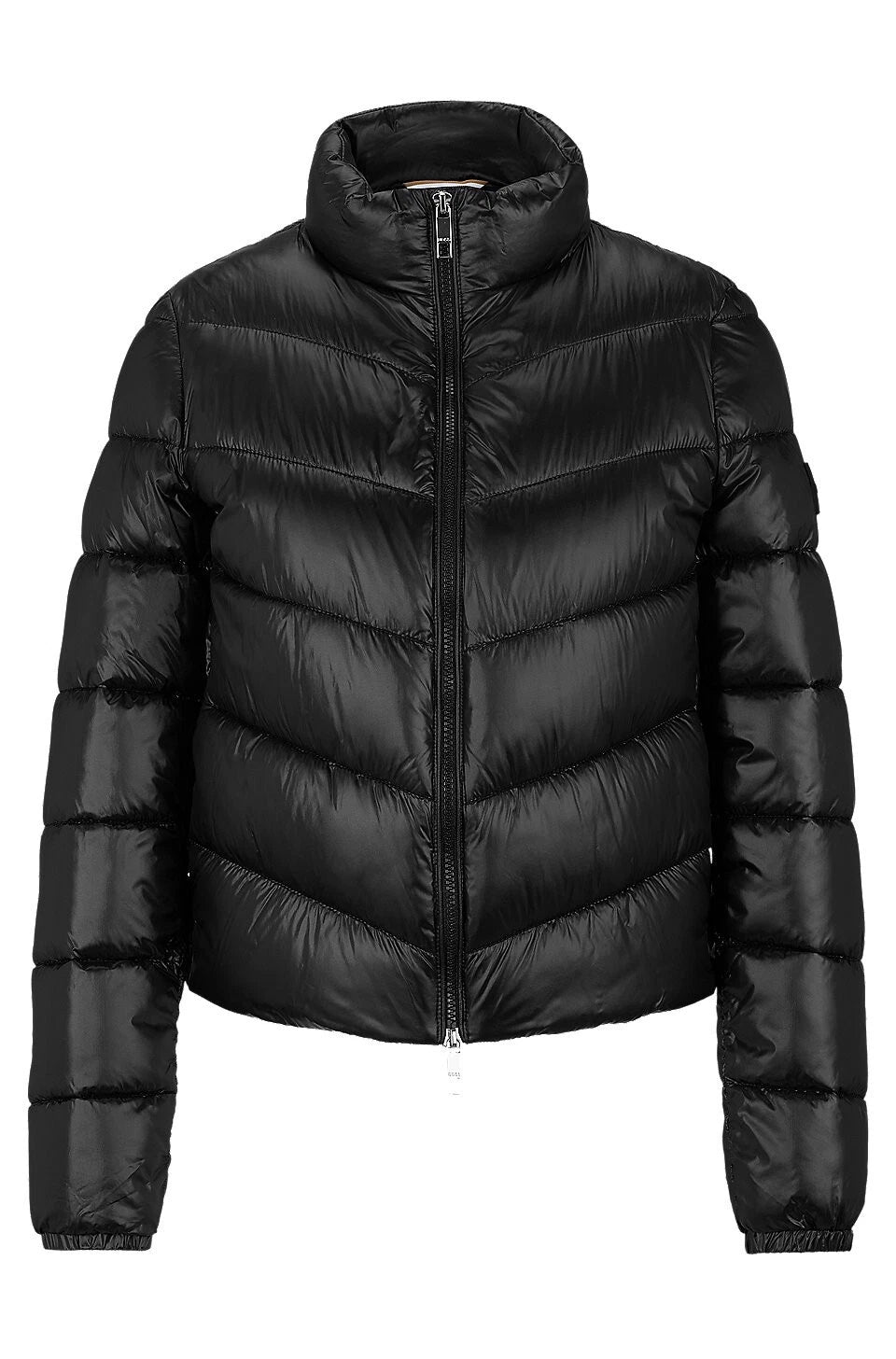 BOSS Puffer Jacket in Black Water Repellent Padded Quilted - Size 4 / 26