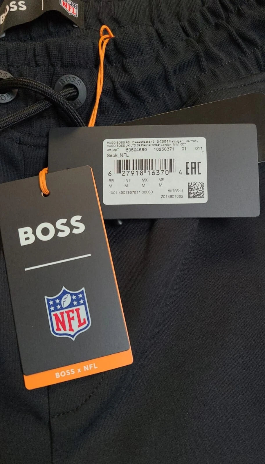 BOSS X NFL Tampa Bay Buccaneers Active Sweatpants Tracksuit Joggers - Size M
