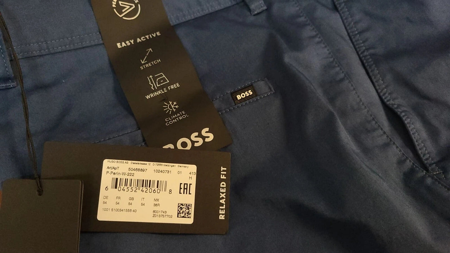 BOSS Performance Easy Active Pants Stretch Wrinkle Free Relaxed Fit - Size 38R