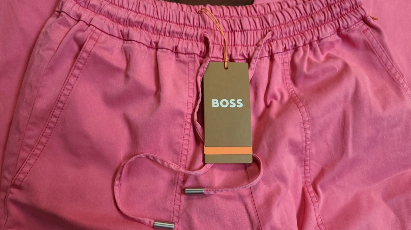 BOSS Relaxed-Fit Stretch Jogger Pants Drawstring Trousers - Size 4 /26 - NWT
