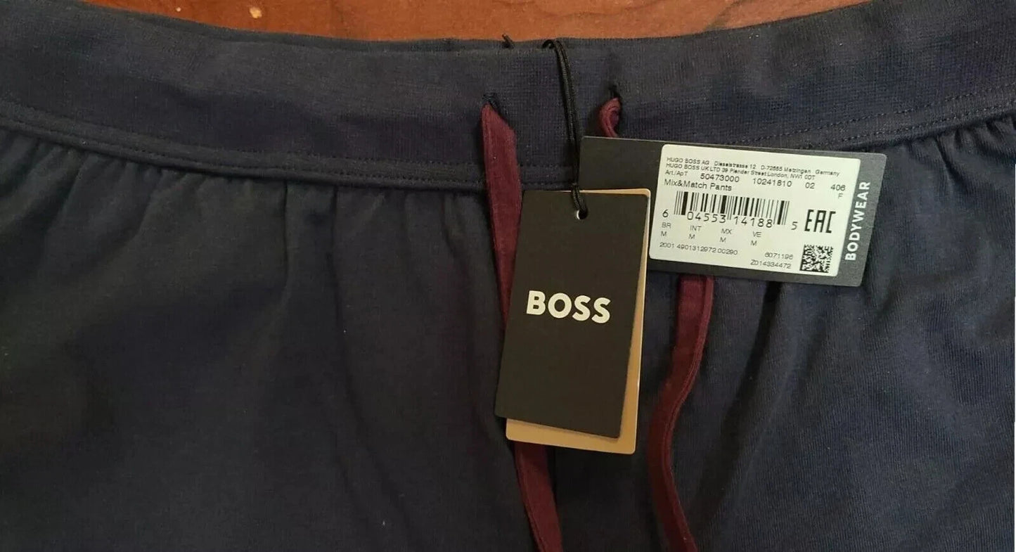 BOSS Stretch Cotton Bodywear Pants with Pockets Tracksuit Joggers Logo - Size M