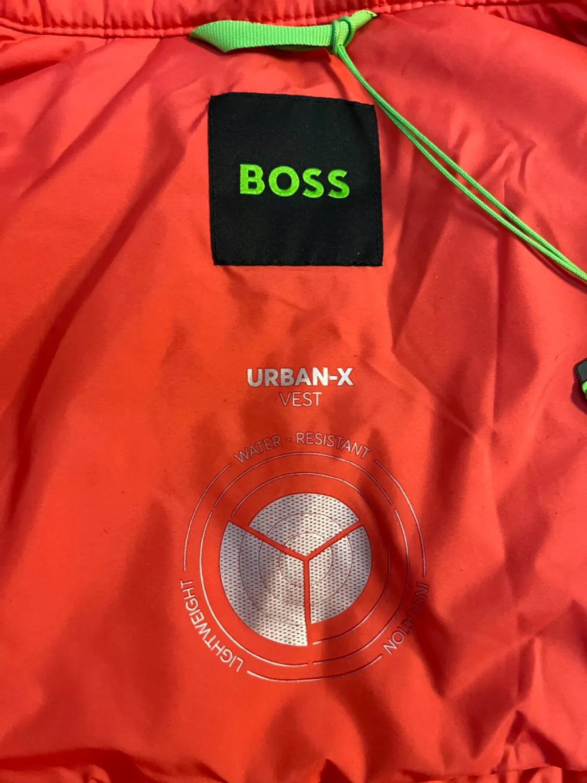 BOSS Urban-X Water Repellent Gilet Lightweight Insulated Vest Regular - Size M