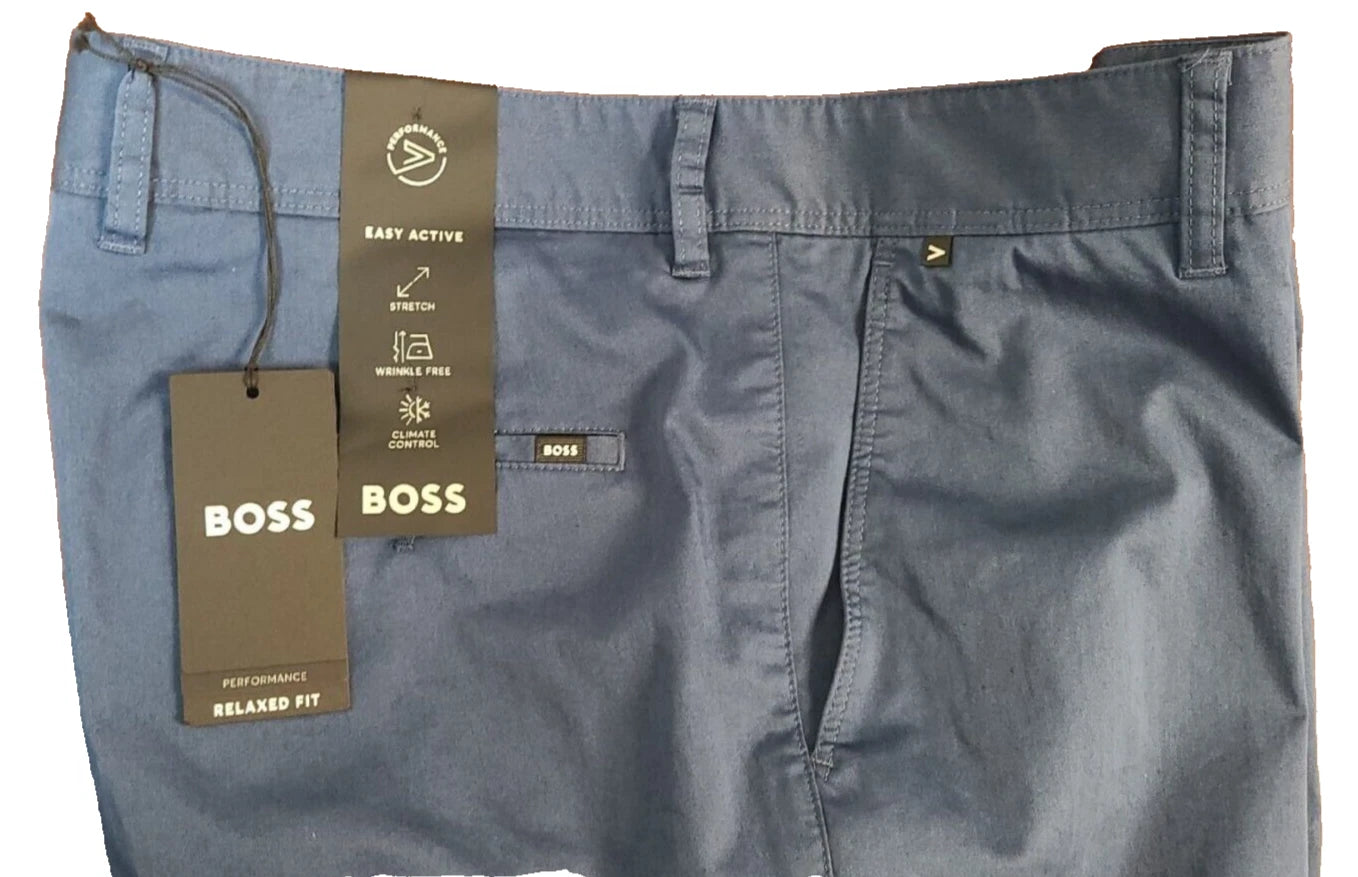 BOSS Performance Pants Easy Active Stretch Wrinkle Free Relaxed Fit - Size 38R