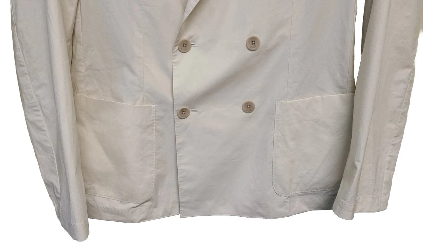 BOSS Hanry Double Breasted Slim Jacket Soft Stretch Cotton Italian Fabric - 40R