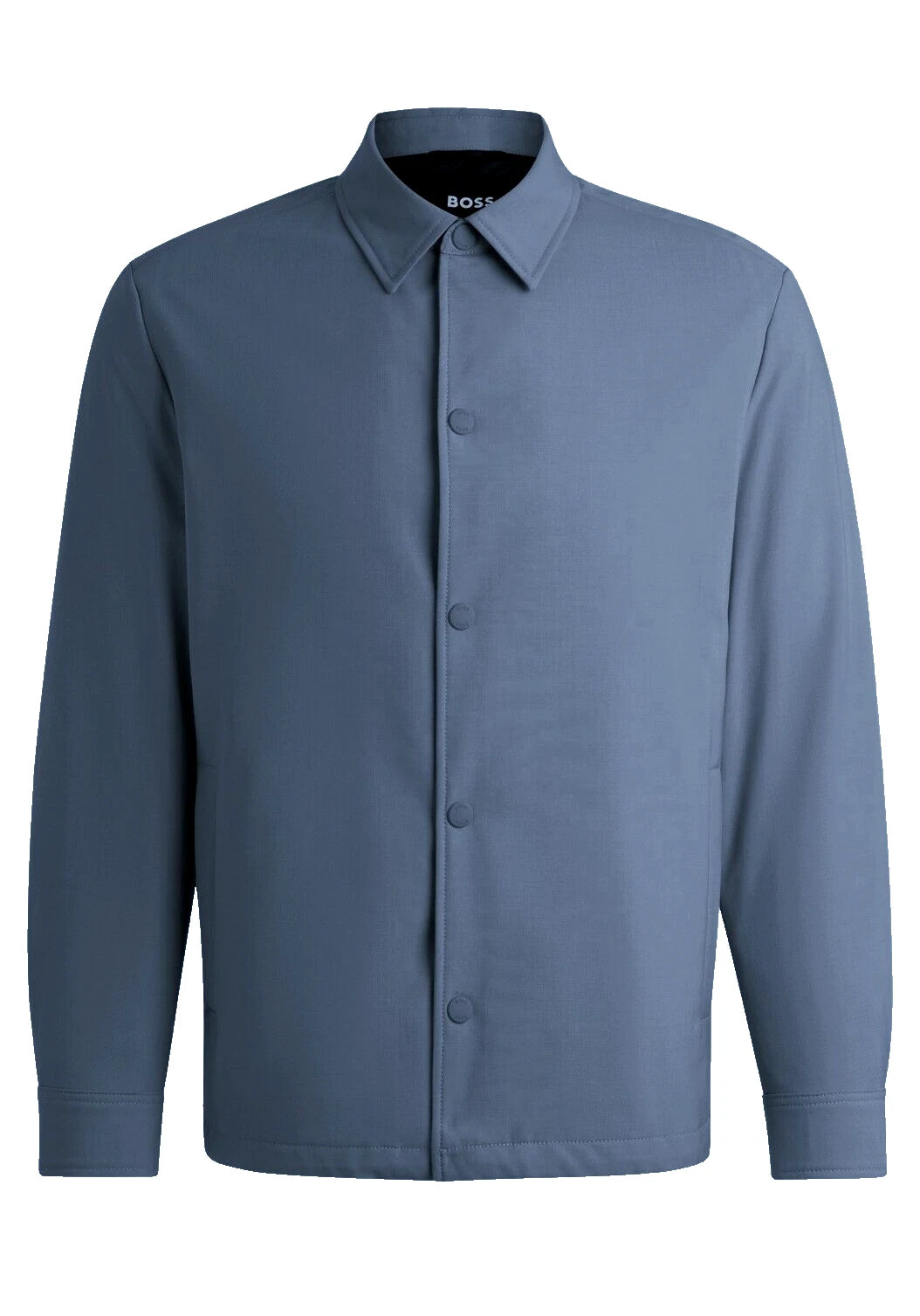 $595 - BOSS Performance Stretch Jacket Overshirt Wool Blend Relaxed - Size 38R