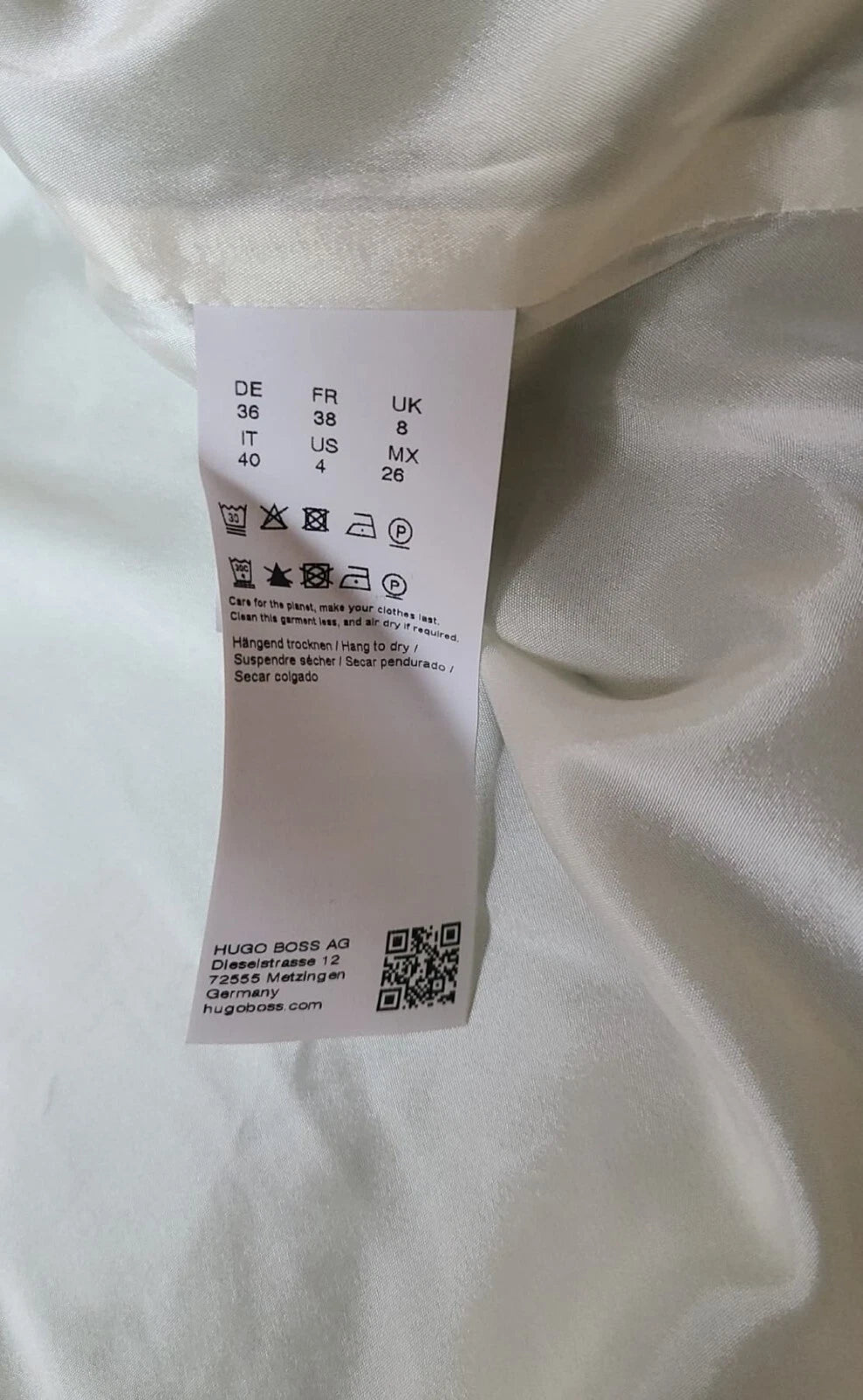 $495 - BOSS Women Short Blazer Collarless Zip Jacket Regular Fit- Size 4 - NWT