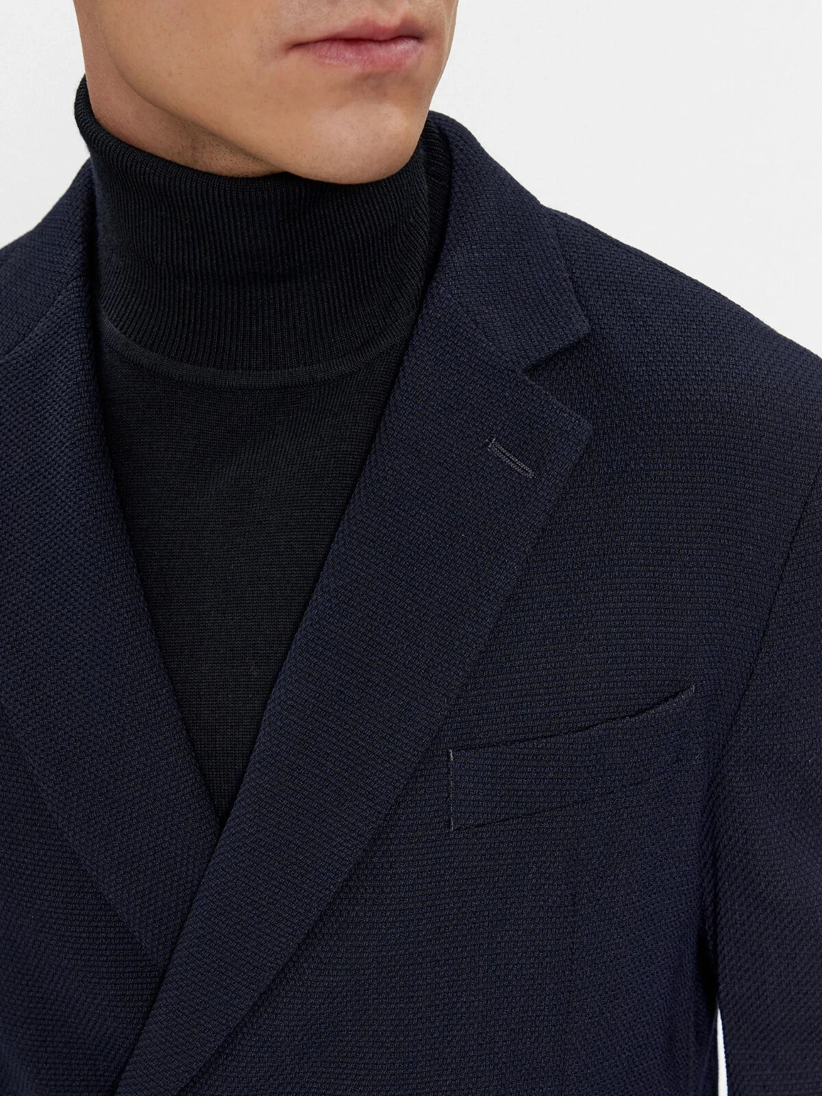 $765 BOSS Double Breasted Slim Fit Jacket Wool Blend Stretch Italian Fabric -38R