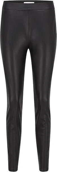 HUGO BOSS Women Taslima Skinny Fit Faux Leather Leggings Pants Black- Size 4 /26