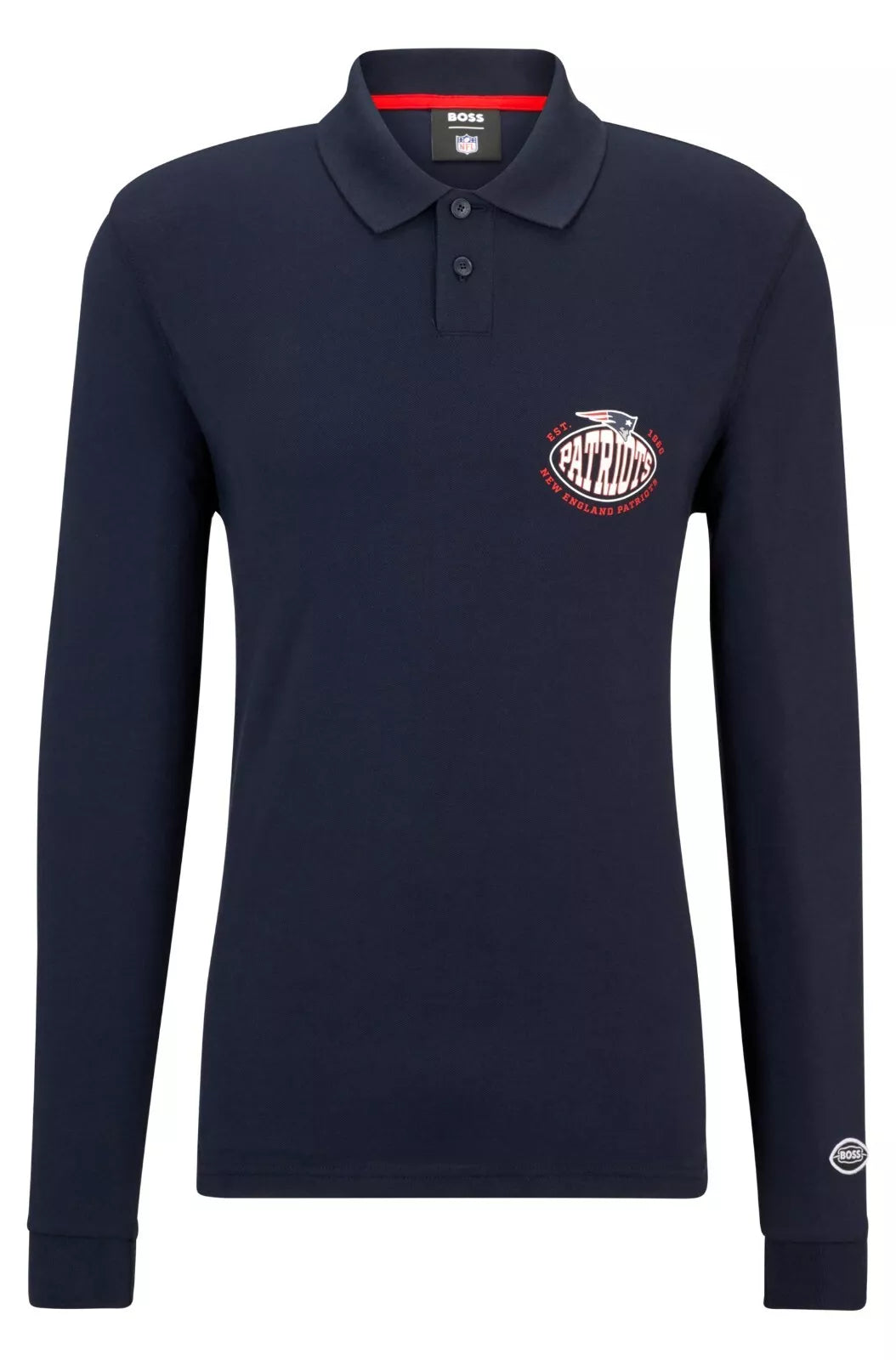 BOSS X NFL Sport New England Patriots Long Sleeves Polo Shirt in Cotton - Size L