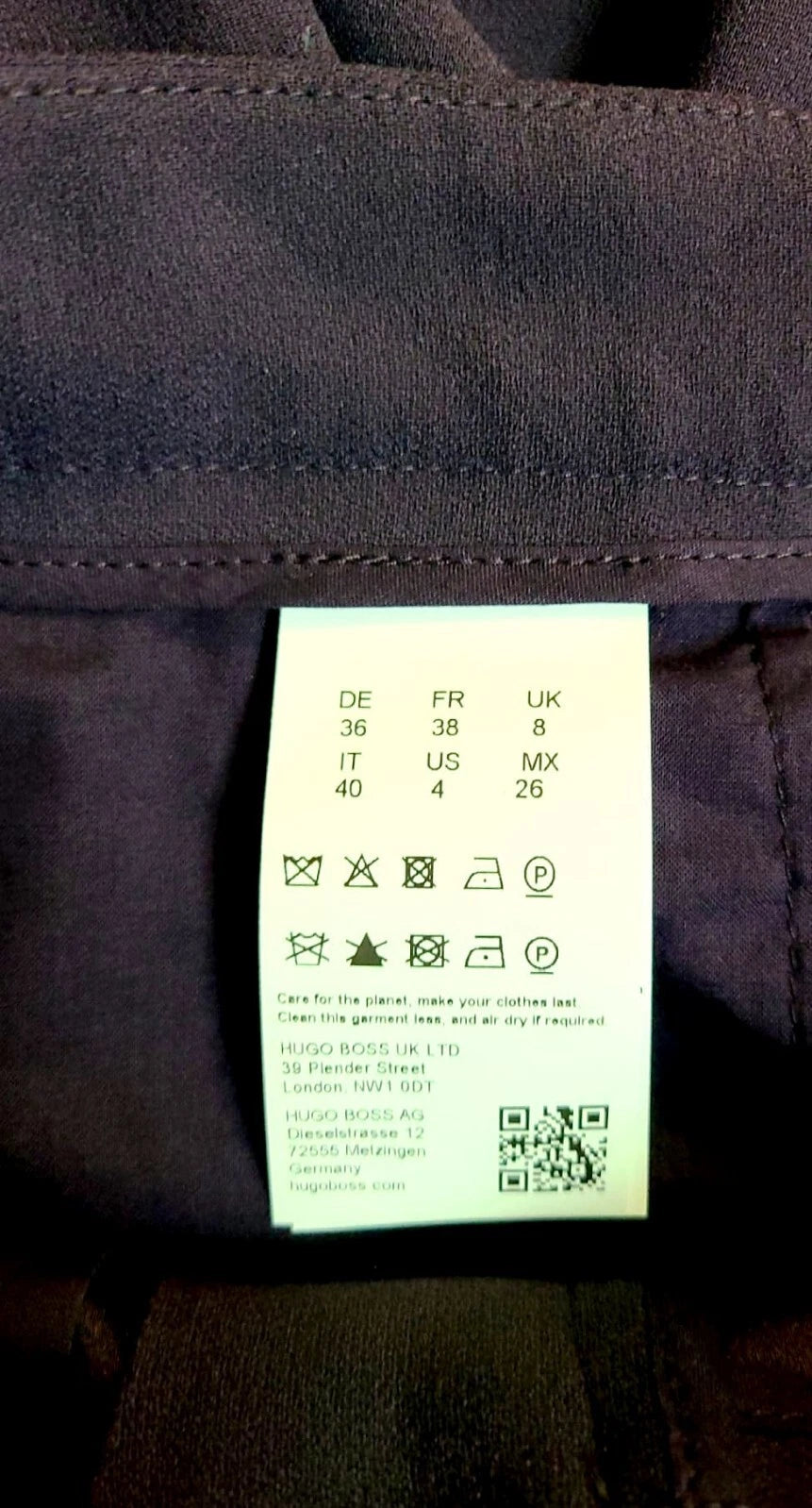 $298 - BOSS  Women Regular-Fit Dress Pants Flared Wide Legs - Size 4 - New w Tag