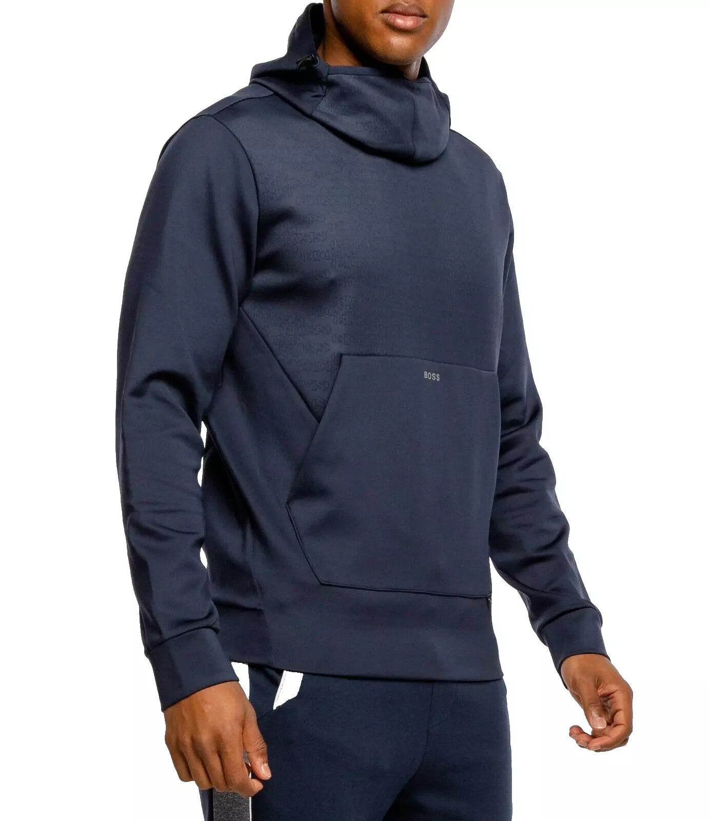 HUGO BOSS Performance Stretch Sweatshirt w Convertible Mask Hoodie Regular - M