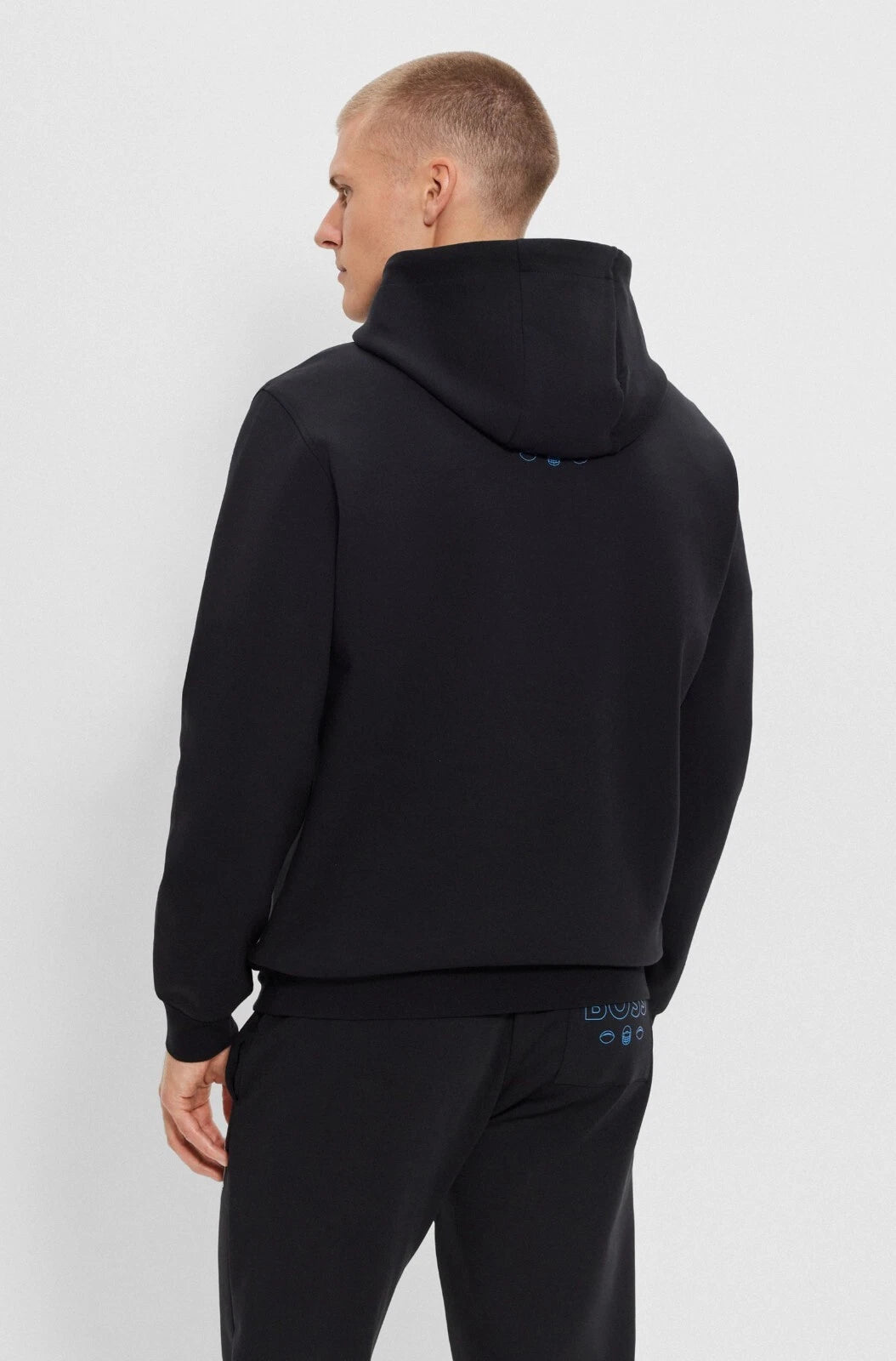 BOSS X NFL Los Angeles Chargers Sweatshirt Hoodie Regular Fit in Black - Size M
