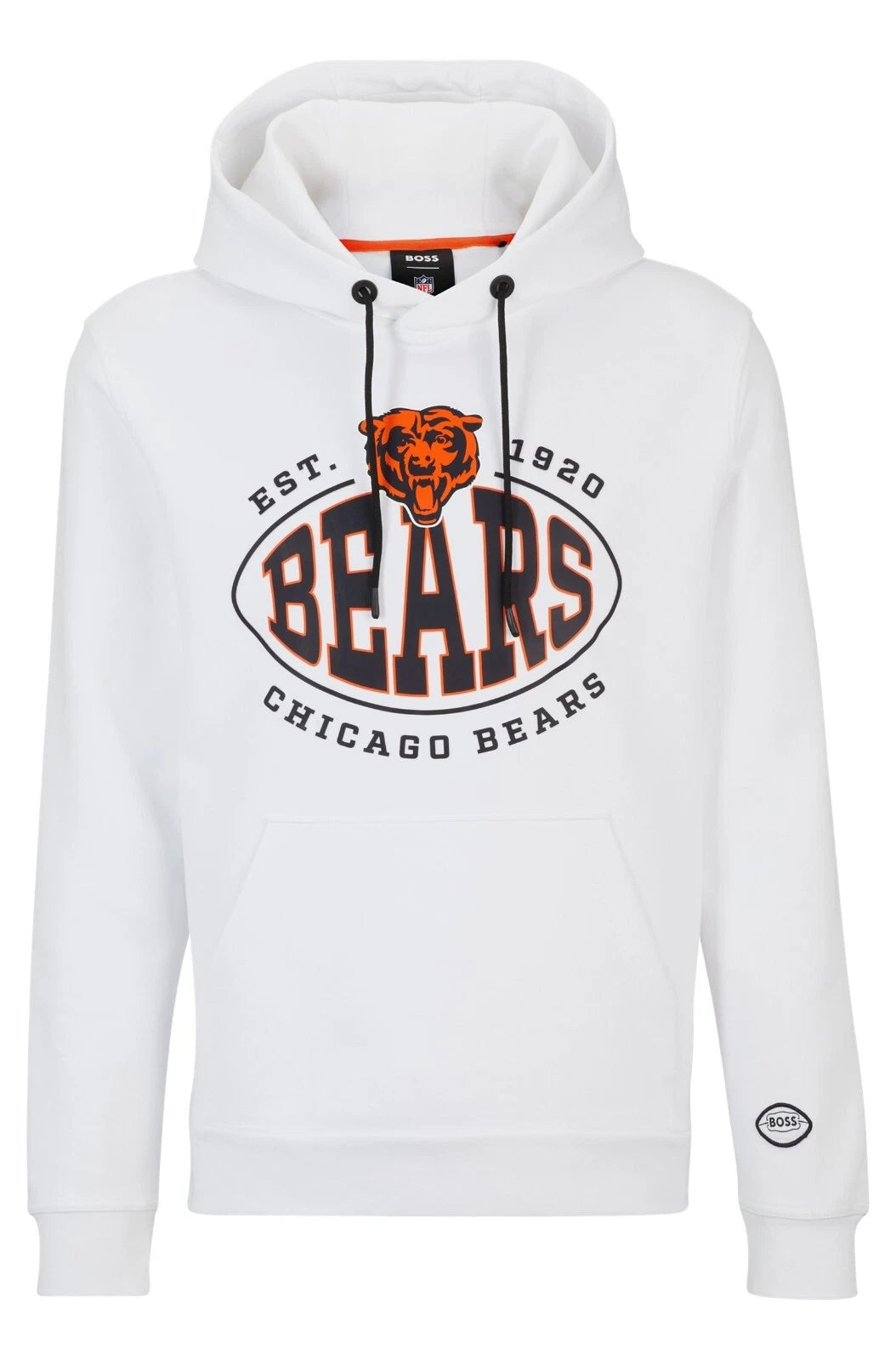 BOSS X NFL Chicago Bears Hoodie Sweatshirt Stretch Fabric - Regular Fit - Size M