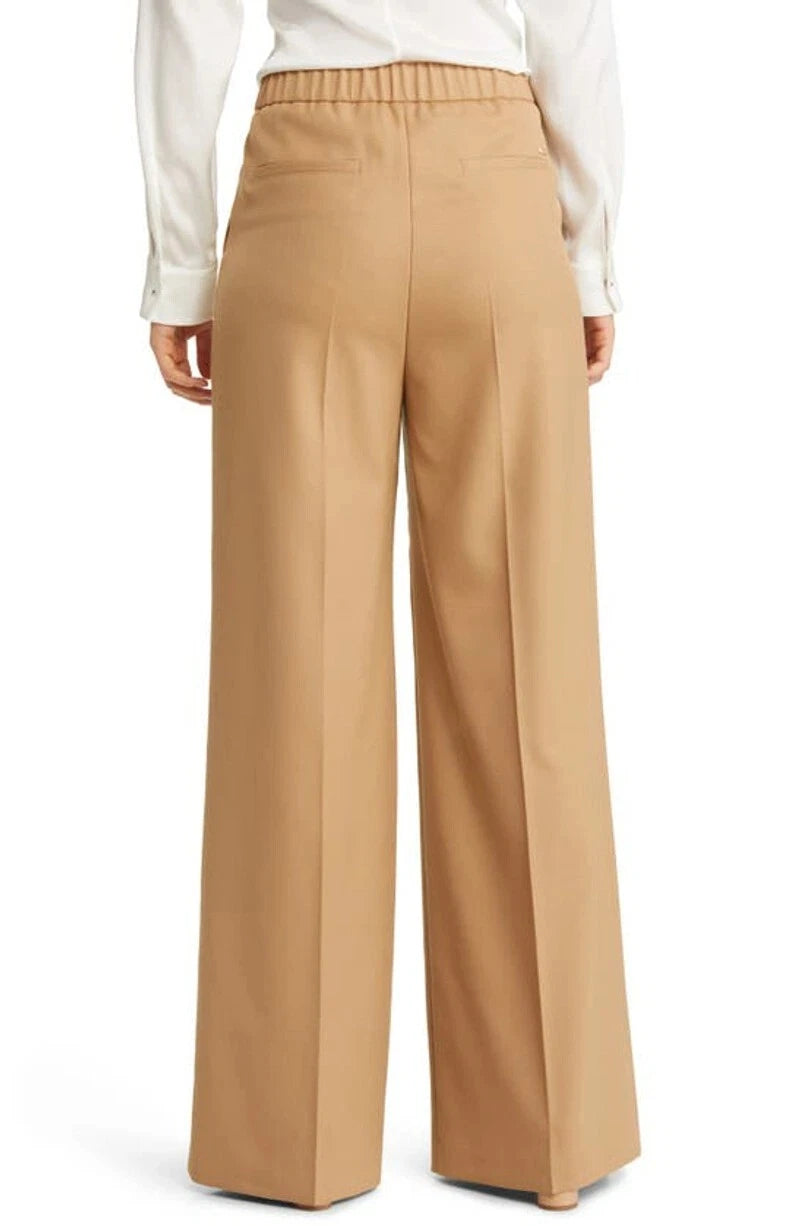 BOSS Relaxed Fit Formal Pants Trousers in Stretch Wool Blend - Size 14