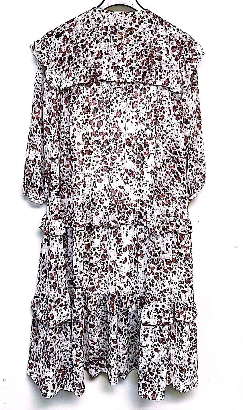 BOSS Elegant Casual Women Chiffon Dress with Slip - Size 4 - NEW with Tag