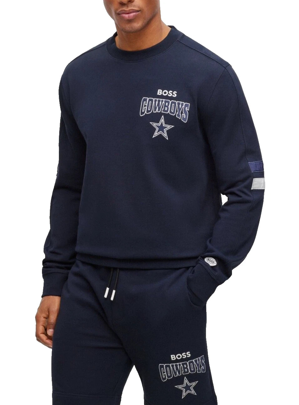 BOSS X NFL Football Dallas Cowboys Crewneck Cotton Sweatshirt Regular - Size M