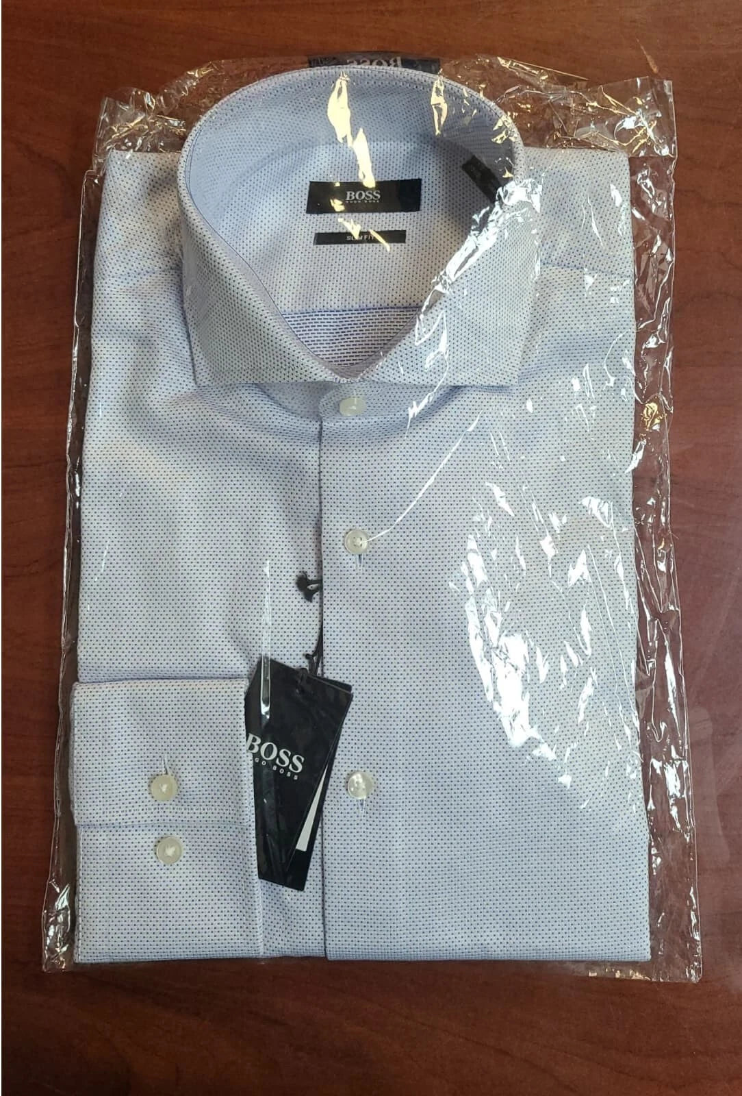 BOSS Jason Slim-Fit Dress Shirt in Cotton - Size M - 15.5 - 39