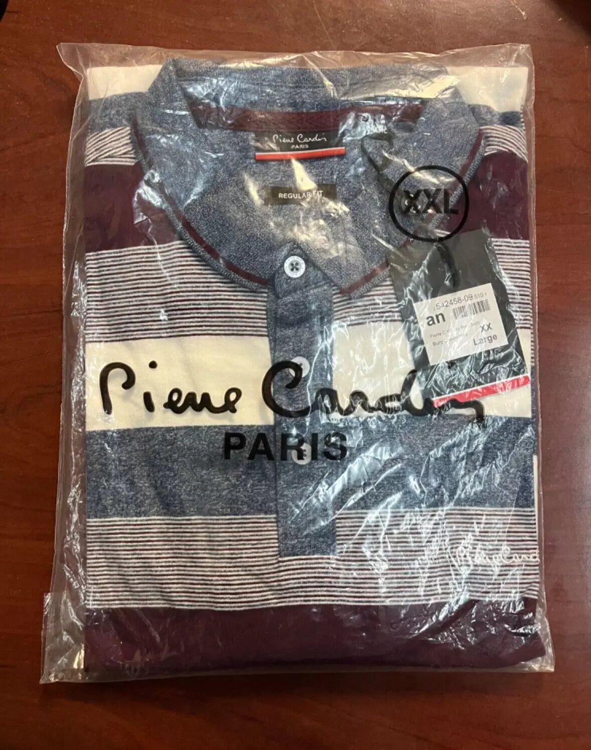 Pierre Cardin Polo Shirt Signature Embroidery Multicolor Stripes Regular - 2XL