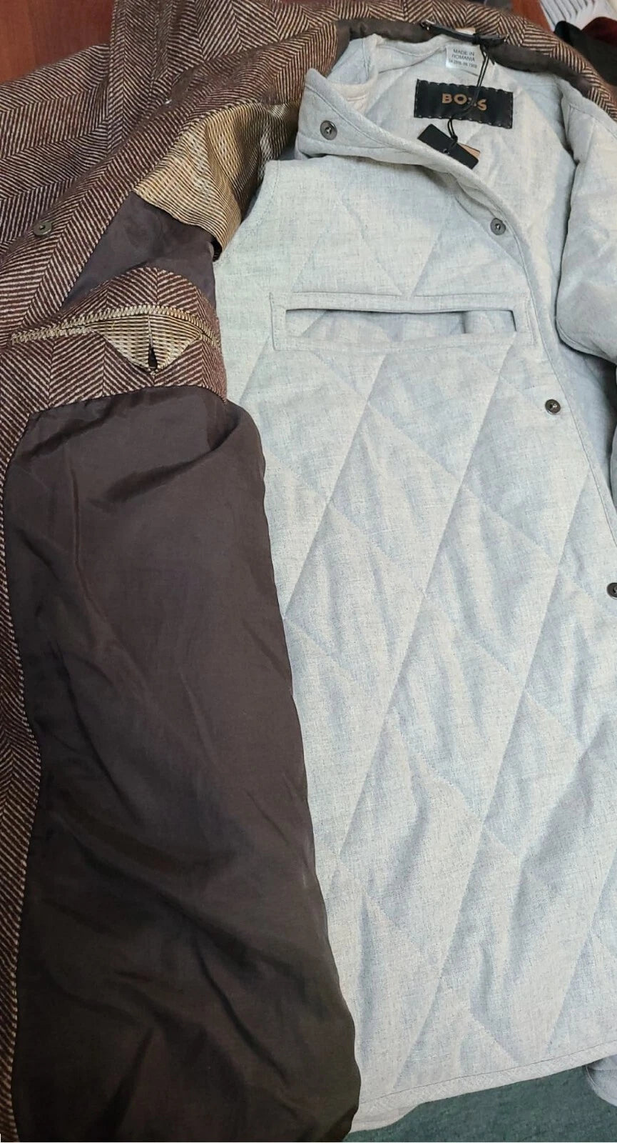 BOSS COMO 2-in-1 Luxury Hooded Coat Parka Jacket with Removable Vest - Size 38R