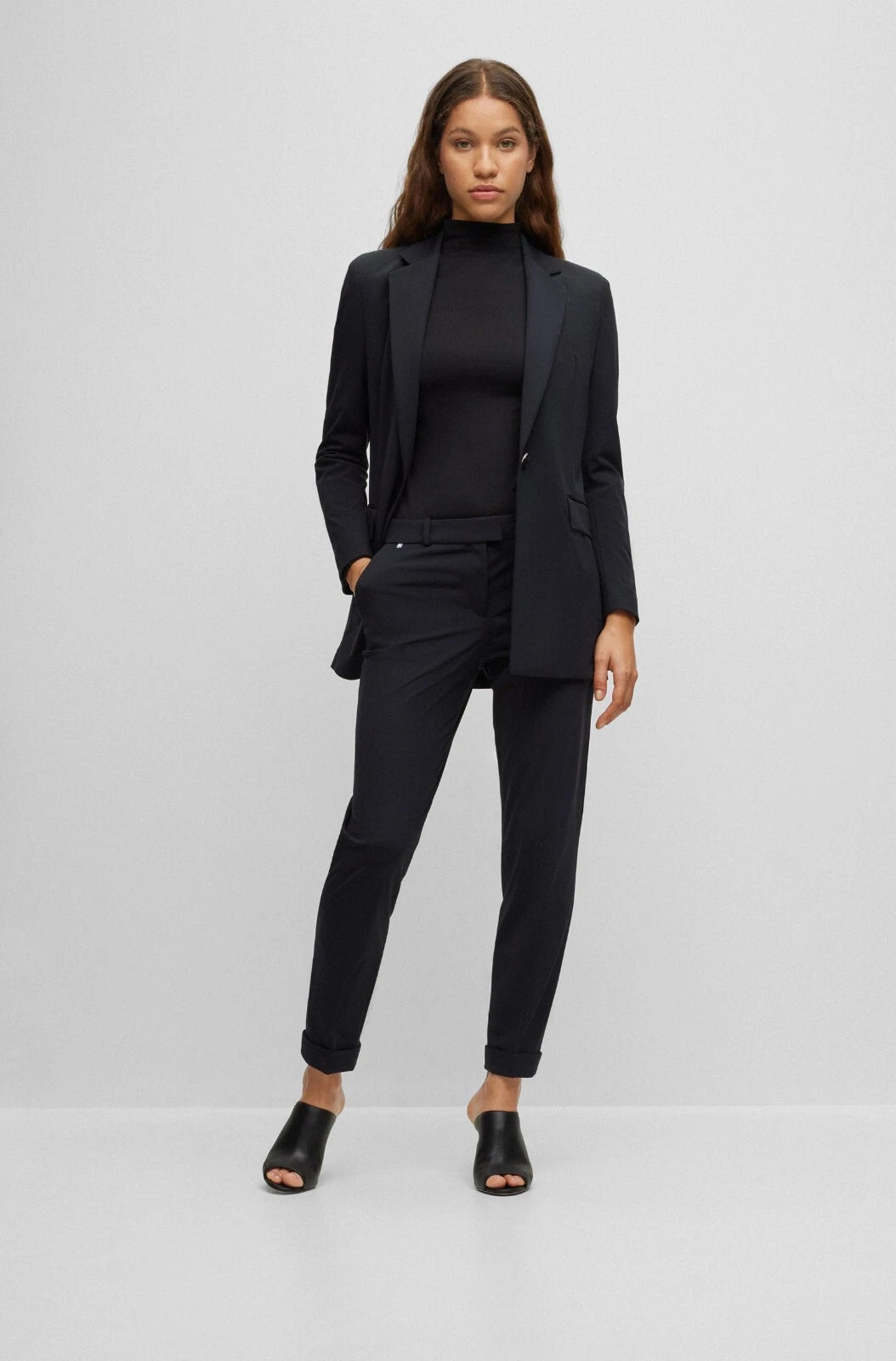 BOSS Performance Stretch Jacket Long Length Blazer Wrinkle Free - Size  4 / 26