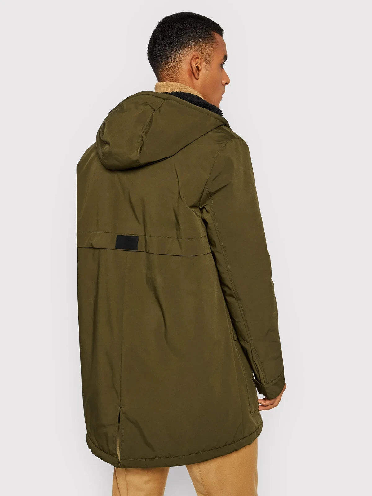 HUGO BOSS Insulated Hooded Parka Jacket Water Repellent Coat Relaxed Fit - 36R