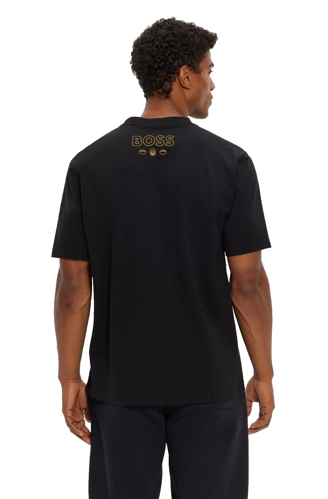 BOSS X NFL Pittsburgh Steelers  Cotton T-Shirt w Collaborative Branding - Size M