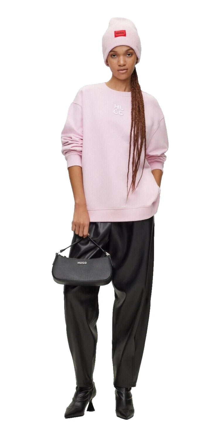 HUGO BOSS  Hesizila Baggy Fit Pants Trousers with Pockets in Black - Size 4 /26