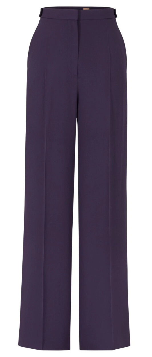 $298 - BOSS  Women Regular-Fit Dress Pants Flared Wide Legs - Size 4 - New w Tag