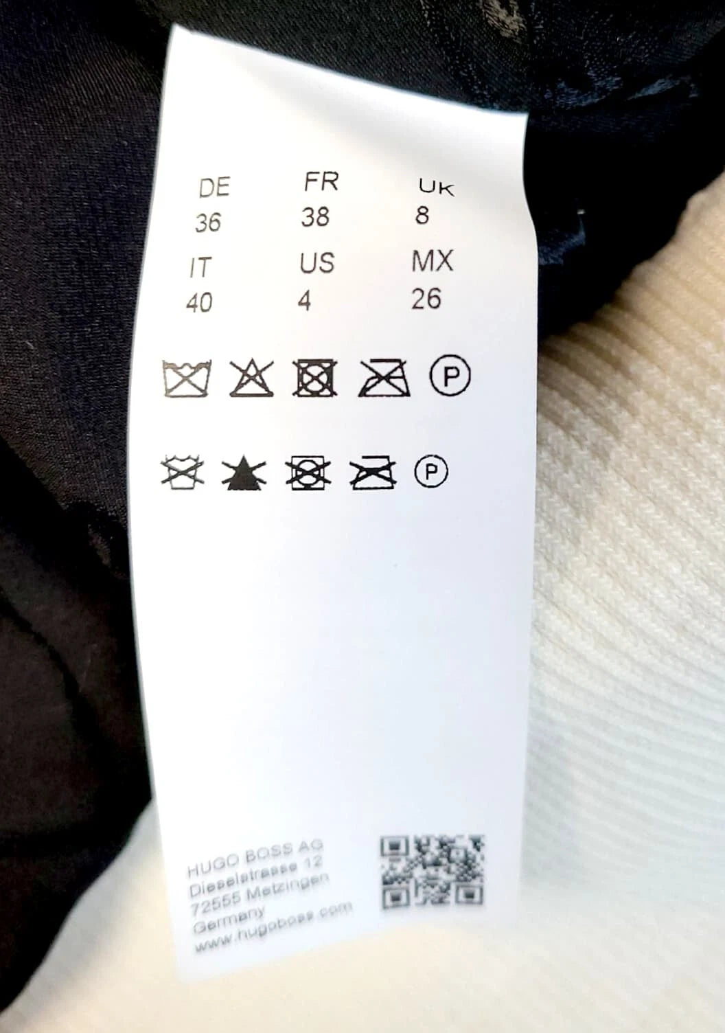 BOSS Jatedy Women Bomber style Jacket Contrast Stripes in White  - Size 4 / 26