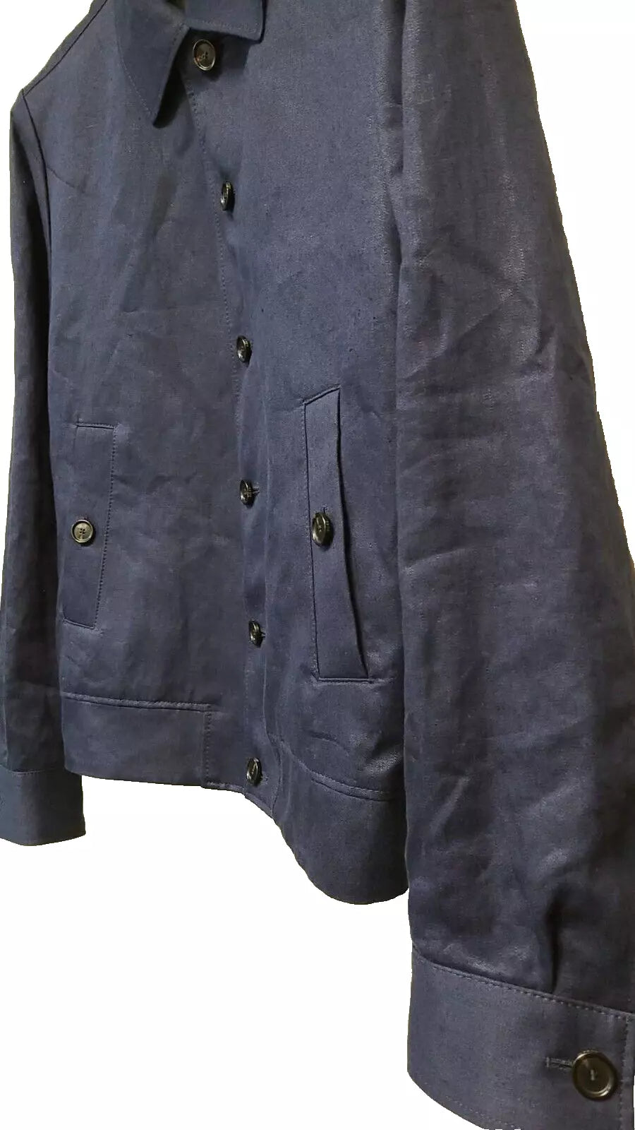 $1,395 - BOSS Slim Fit Luxury Jacket Coat in Pure Linen Zegna Fabric - Size 38R