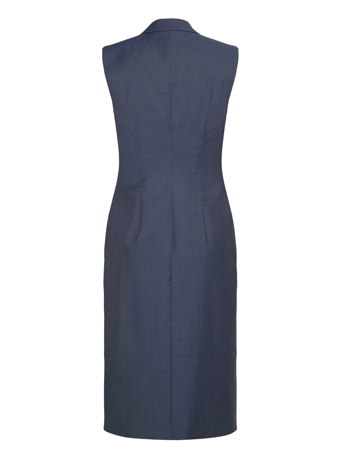 BOSS Delibea Sleeveless Button Front Dress in Virgin Wool - Size 4 / 26