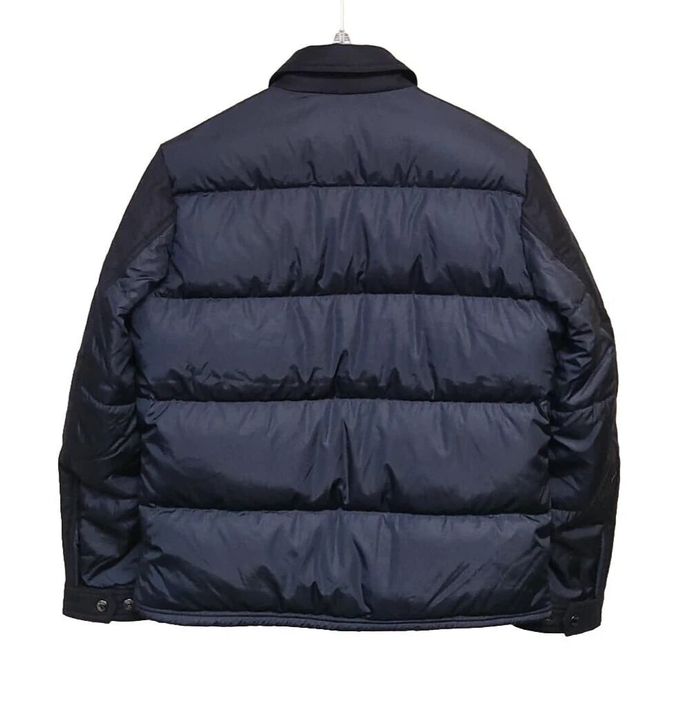 $645 - BOSS Premium Duck Down Jacket Leather Trims Water Repellent - Size 38R