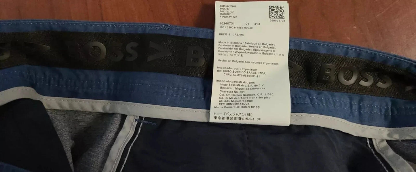 BOSS Performance Pants Easy Active Stretch Wrinkle Free Relaxed Fit - Size 38R