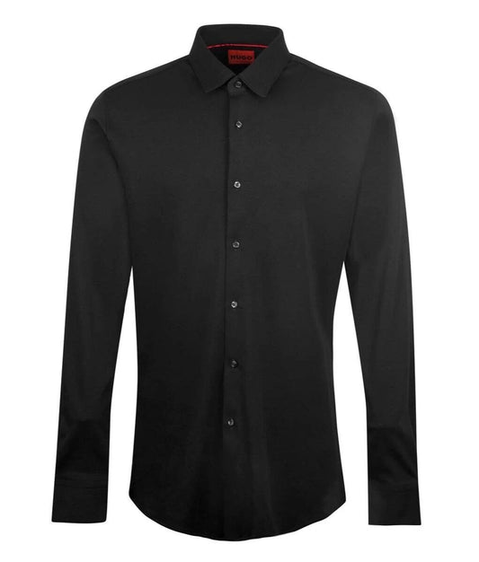 HUGO BOSS Extra Slim Dress Shirt in Cotton Italian Fabric Black - Size 15.7 / 40
