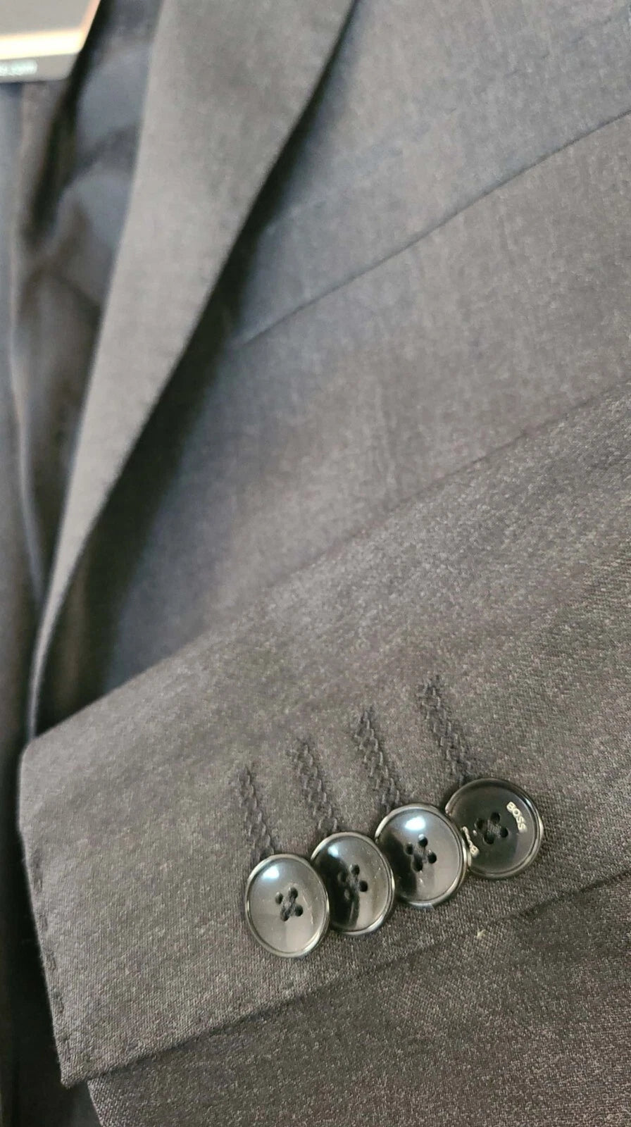 $645 - BOSS Slim Fit Suit Jacket Stretch Wool Reda Italian Fabric - Size 40R