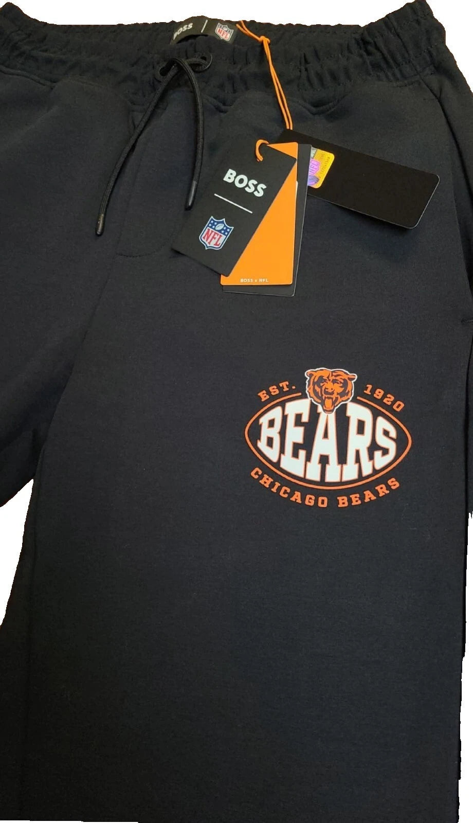 BOSS X NFL Chicago Bears Sweatpants in Black Active Tracksuit Joggers - Size M