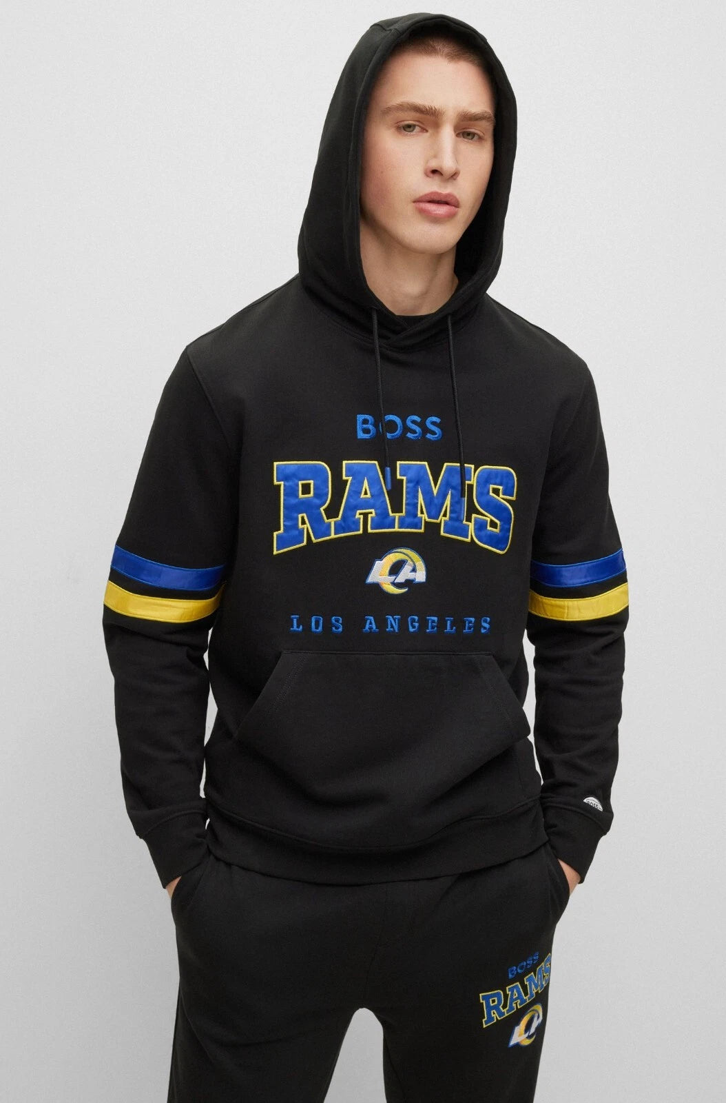BOSS X NFL Hoodie Los Angeles Rams Sweatshirt in Cotton - Size M - New with Tag