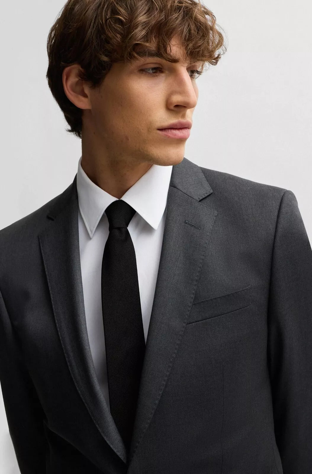 $645 - BOSS Suit Jacket Stretch Wool Reda Italian Fabric Slim Fit - Size 40R