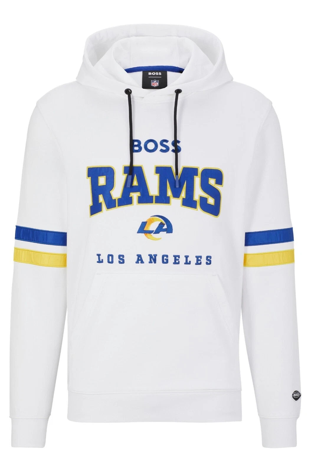 BOSS X NFL Sport Los Angeles Rams Cotton Sweatshirt Hoodie Regular Fit - Size M