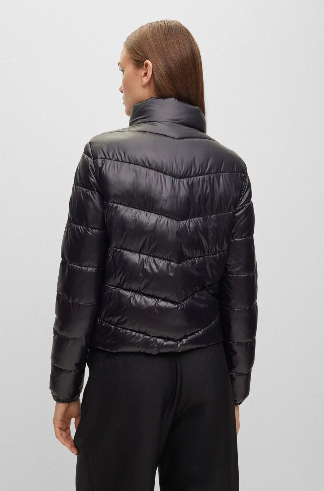 BOSS Puffer Jacket in Black Water Repellent Padded Quilted  - Size 4 / 26