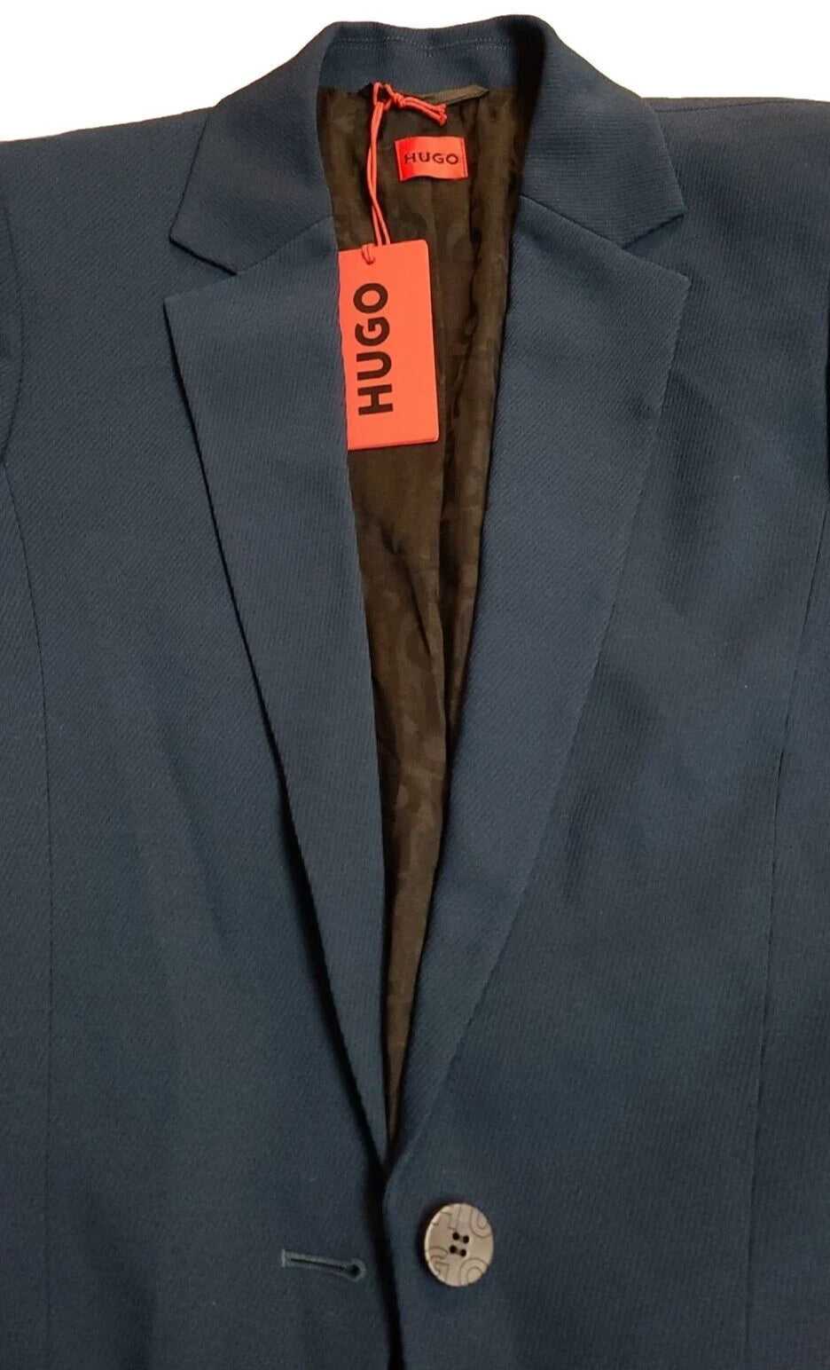 HUGO BOSS Alarlas Women Jacket Blazer in Wool Blend Dark Blue - Size  4 / 26