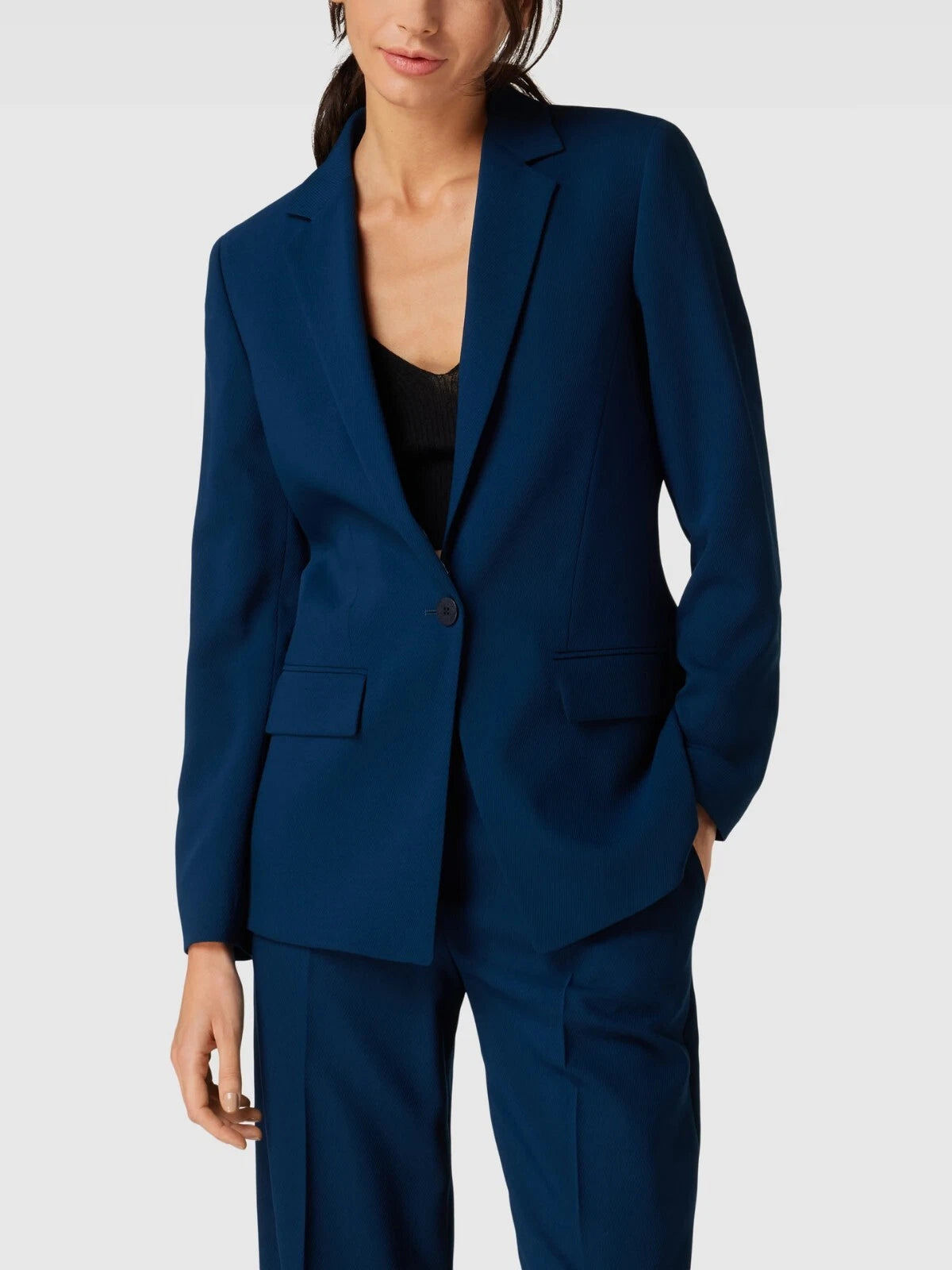 HUGO BOSS Alarlas Women Jacket Blazer in Wool Blend Dark Blue - Size  4 / 26