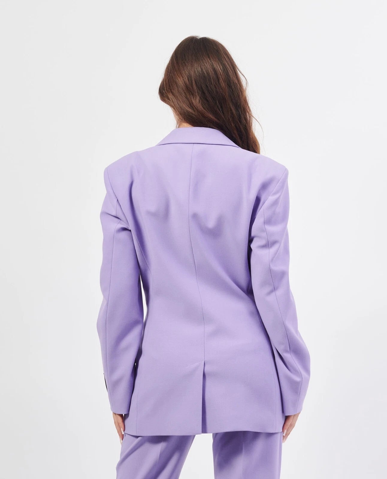 $750 - HUGO BOSS Women 2-Piece Suit with Pants in Purple - Size 4 / 26