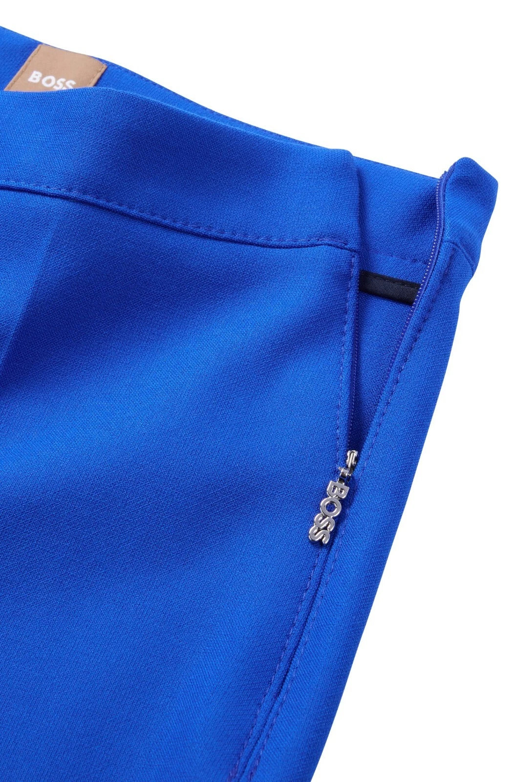 $248 - BOSS  Women Cropped Pants with Side Slits Trousers - Size 26 - New w Tag