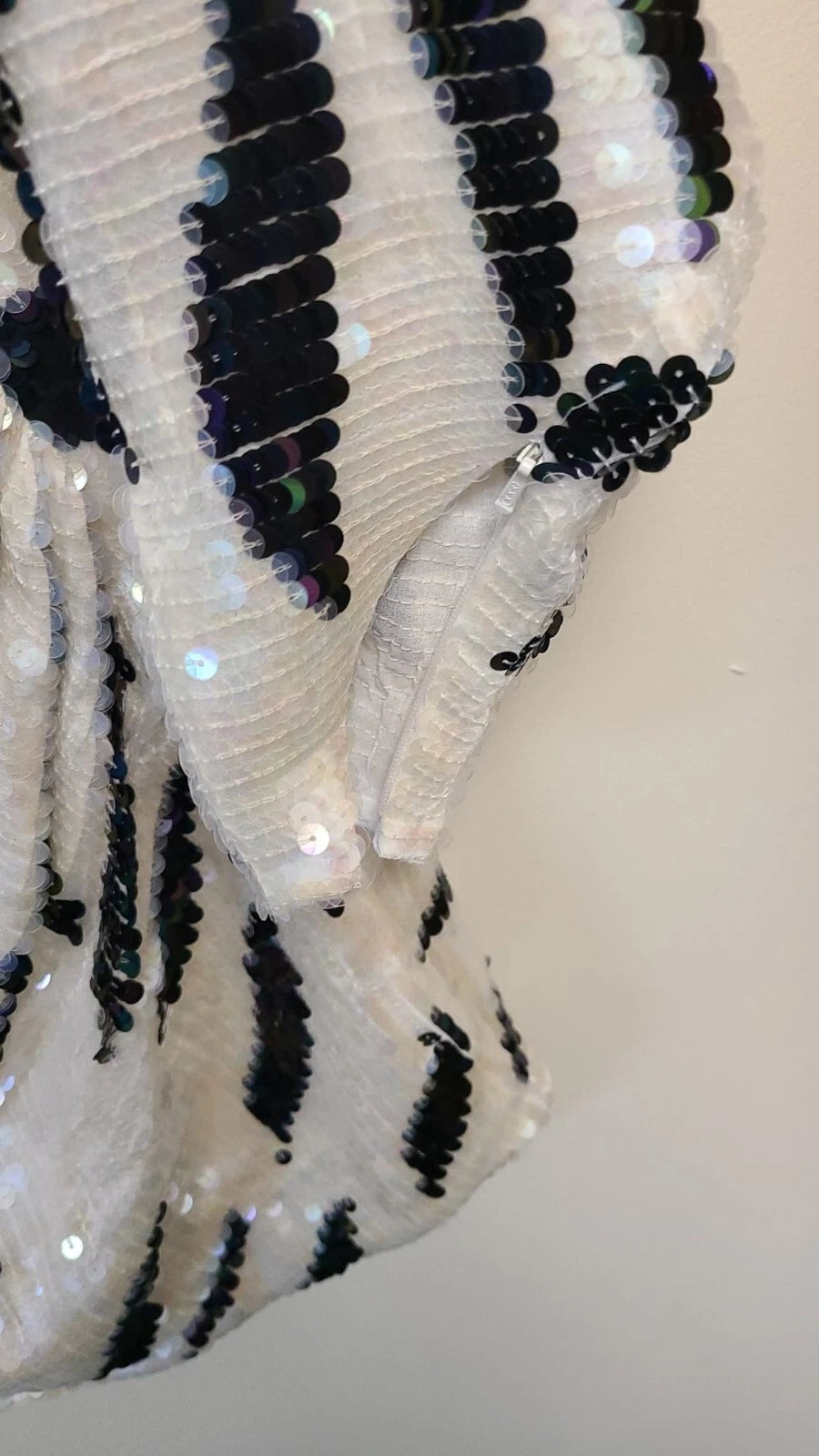 ASOS Full Sequin Mini Dress with Drape Front Detail - Size 4 US /8 UK - NWT