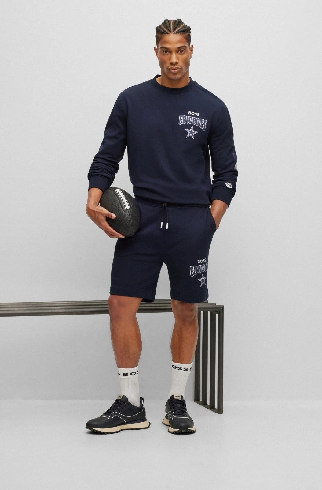 BOSS X NFL Football Dallas Cowboys Crewneck Cotton Sweatshirt Regular - Size M